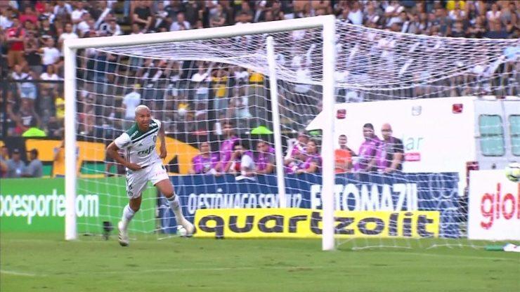 O gol de Vasco 0 x 1 Palmeiras pela 37ª rodada do Campeonato Brasileiro 2018