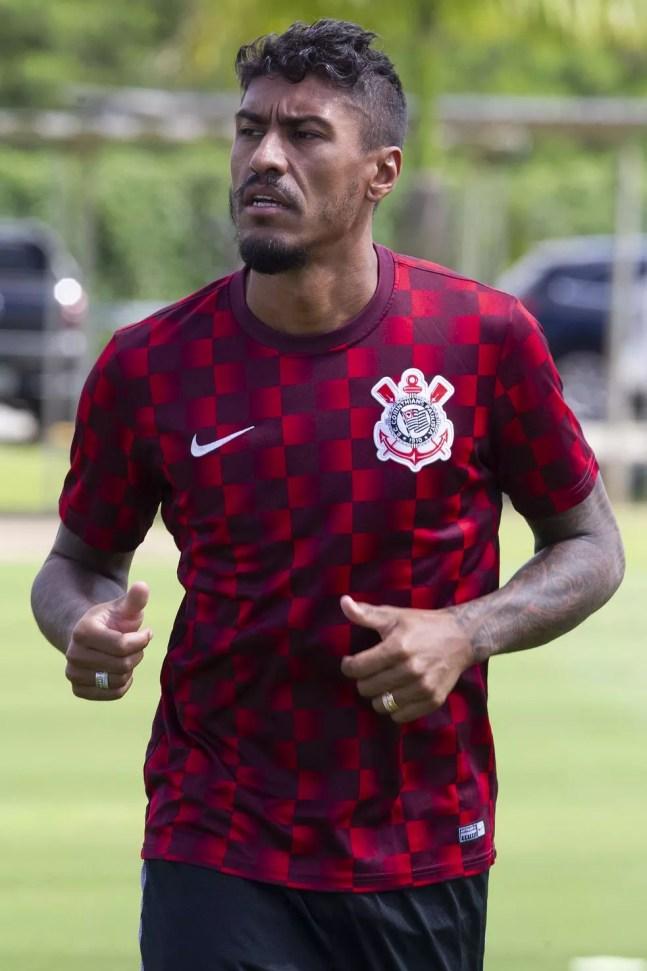 Paulinho treinou Corinthians em fevereiro de 2020 — Foto: Daniel Augusto Jr / Ag Corinthians