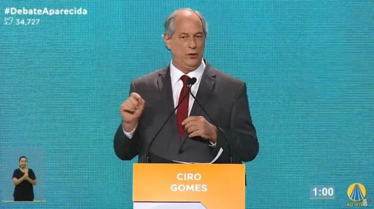 Ciro Gomes, candidato do PDT à Presidência — Foto: Reprodução