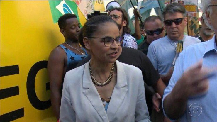 Candidato da Rede, Marina Silva, faz campanha no Rio de Janeiro