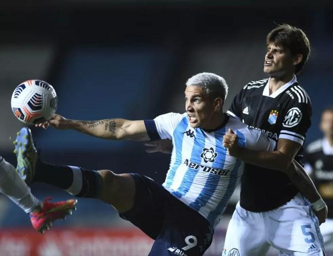 Racing venceu o Sporting Cristal e soma quatro pontos em duas rodadas — Foto: Photo By Staff Images / CONMEBOL
