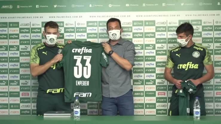 Palmeiras apresenta Alan Empereur e Benjamin Kuscevic