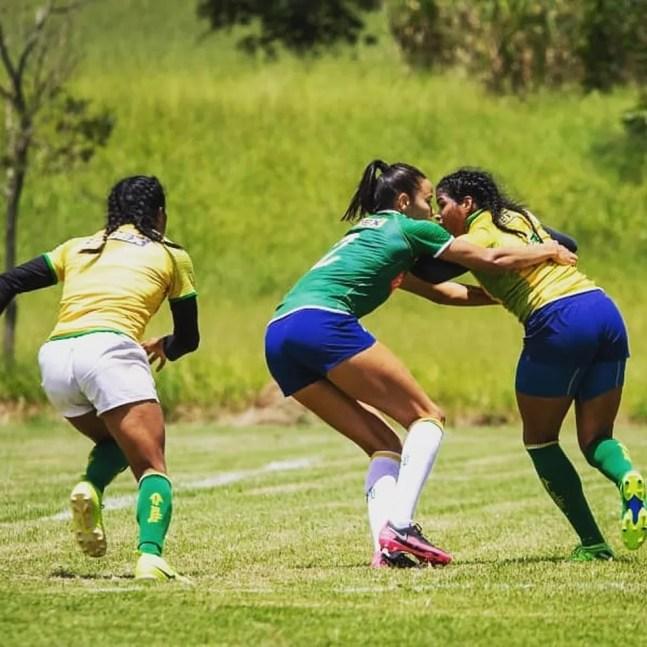 Thalia e Thalita rugby, gêmeas rugby — Foto: Bruno Ruas