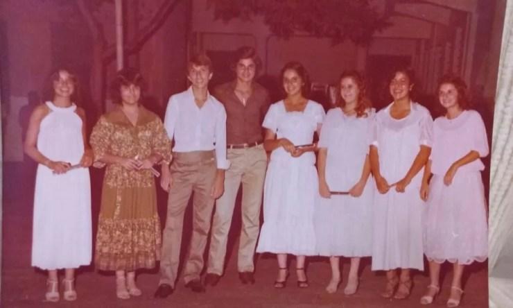 Alguns dos formandos da Turma de 1978  (Foto: Arquivo pessoal )