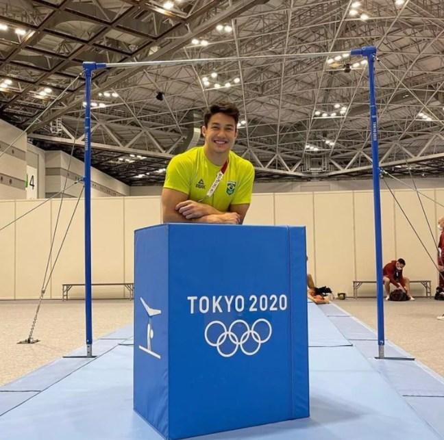 Nori no novo centro de ginástica do Brasil em Tóquio — Foto: COB