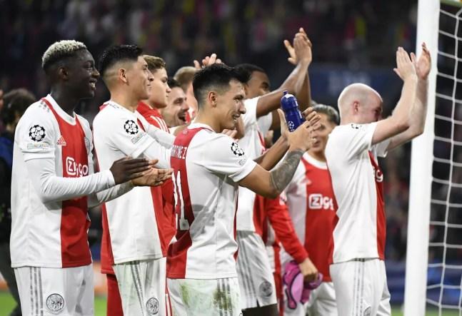 Ajax vem fazendo ótima campanha na fase de grupos da Liga dos Campeões 2021/22 — Foto: Reuters