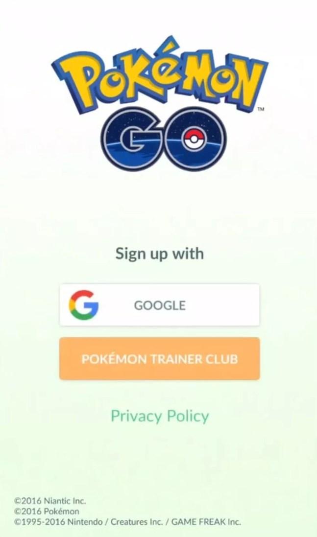 Crie uma conta no Pokémon GO — Foto: Reprodução