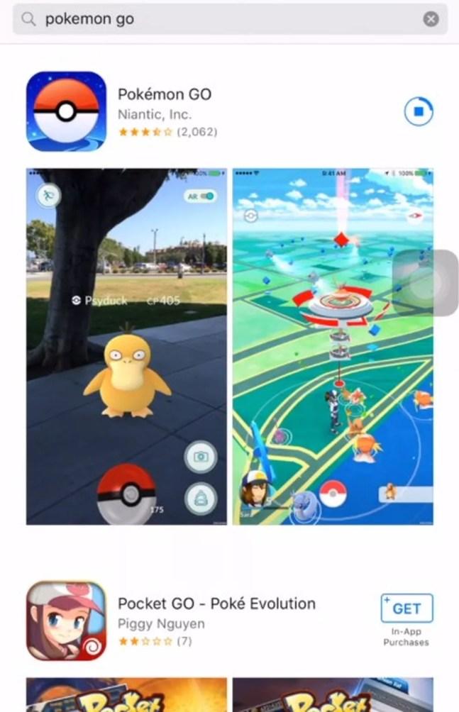 Pokémon GO sendo instalado no IOS — Foto: Reprodução