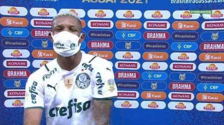 Autor do gol da vitória do Palmeiras, Danilo comemora: "Só agradecer"