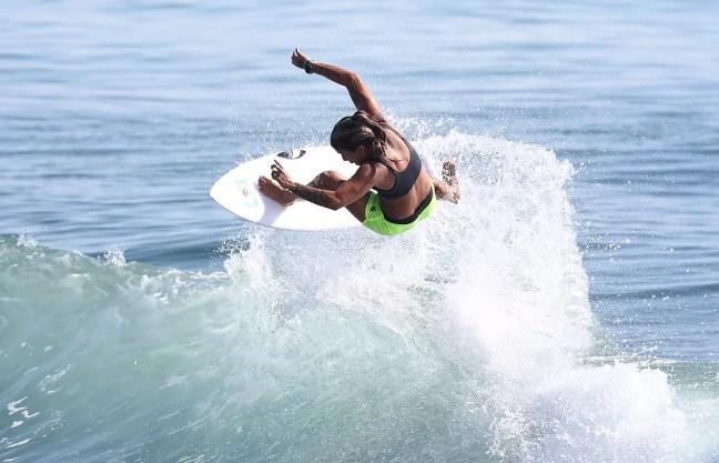 Silvana Lima é uma das representantes brasileiras no surfe em Tóquio — Foto: Ryan Pierse/Getty Images
