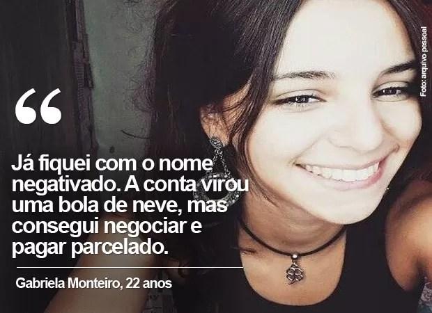 Gabriela Monteiro, 22 anos  (Foto: arquivo pessoal)