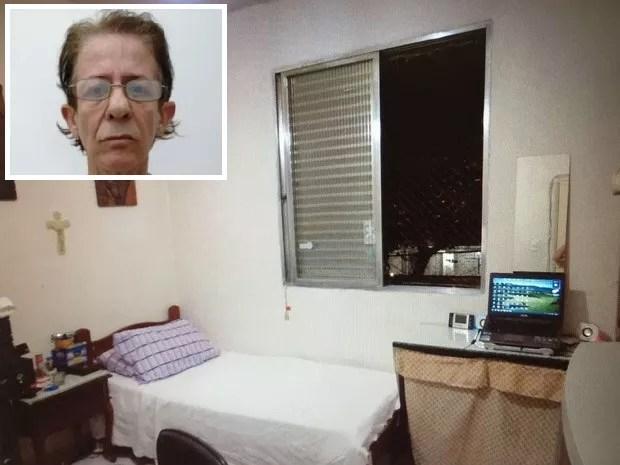 Suspeito cometeu alguns dos abusos em quarto de seu apartamento em Santos (Foto: G1)