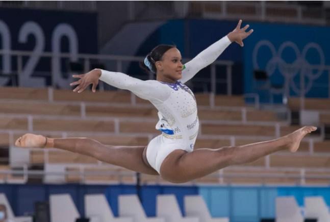 Rebeca Andrade competiu na modalidade de Ginástica Artística na 32º edição dos jogos olímpicos- Eu Atleta — Foto: Arquivo Pessoal