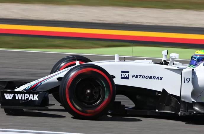 Felipe Massa em ação no treino classificatório para o GP da Alemanha (Foto: Getty Images)