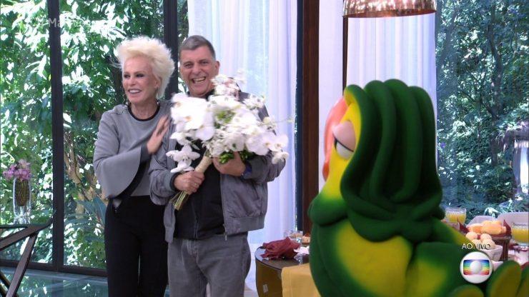 Jorge Fernando ganhou flores de Ana Maria Braga