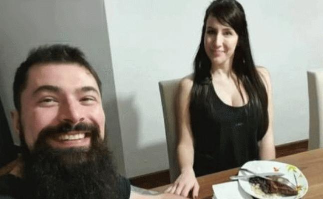 Delegado e modelo tinham se conhecido pela internet — Foto: Reprodução/Arquivo pessoal