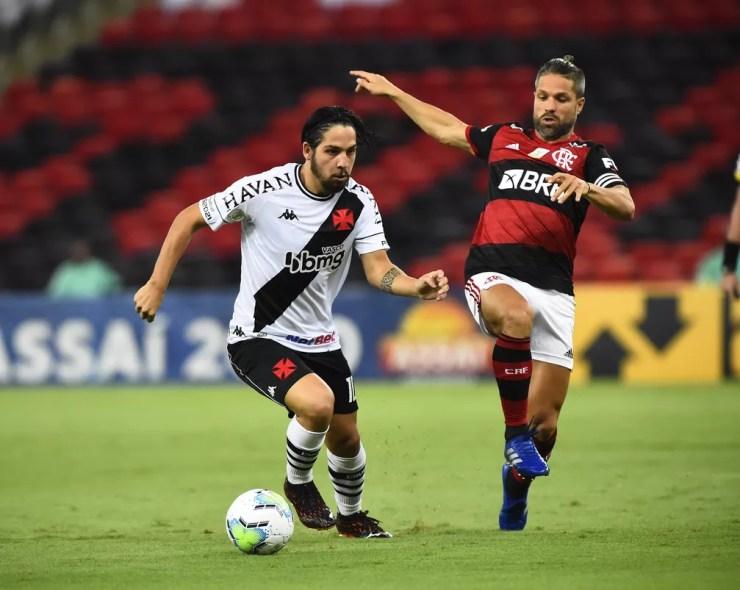 Benítez em jogo contra o Flamengo — Foto: André Durão / ge