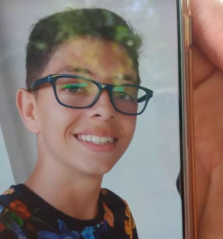 O adolescente de 14 anos, identificado como Vinícius, também morreu no tiroteio que deixou 13 mortos no Ceará — Foto: Arquivo Pessoal