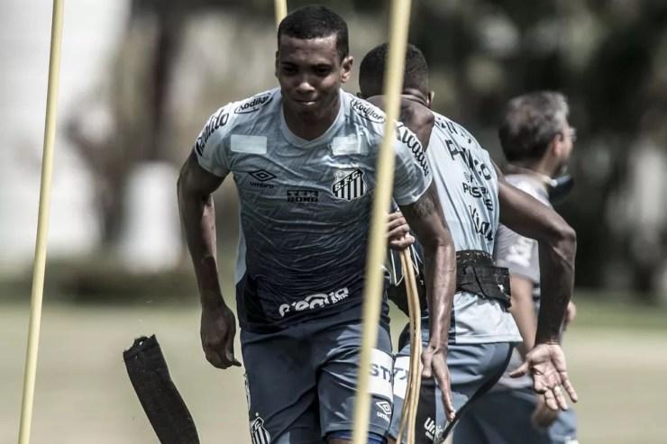 Madson em treino Santos — Foto: Ivan Storti/Santos FC