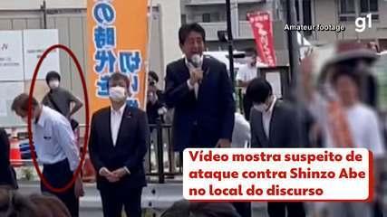 Vídeo mostra suspeito de ataque contra Shinzo Abe no local do discurso
