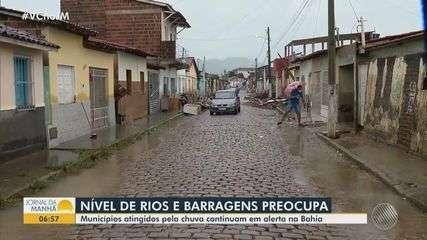 Chuvas na Bahia: Barragens do estado estão em sinal de alerta