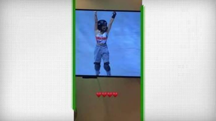 Letícia Bufoni posta vídeo torcendo por Sky Brown - Olimpíadas de Tóquio