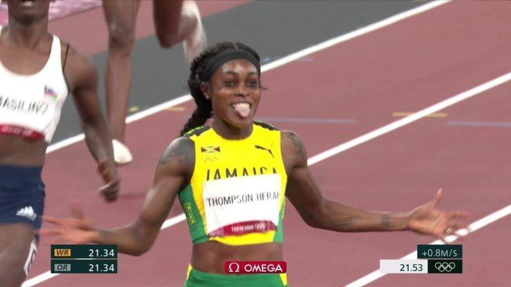 Jamaicana Elaine Thompson-Herah é ouro nos 200m rasos - Olimpíadas de Tóquio