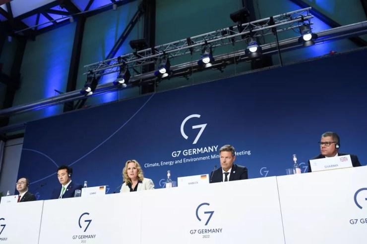 Reunião do G7 para Clima, Energia e Meio Ambiente — Foto: Annegret Hilse/Reuters