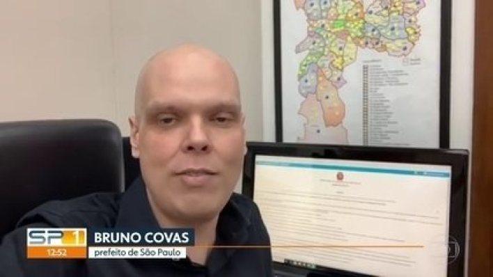 Bruno Covas manda vídeo falando sobre o novo tratamento contra o câncer