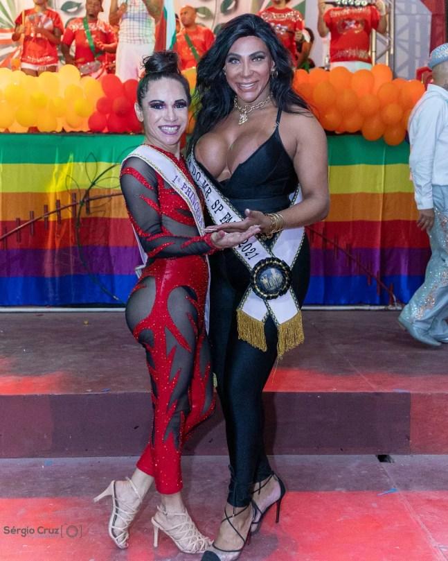Quadra da X-9 Paulistana define côrte LGBTQIA+ e côrte plus size  — Foto: Sérgio Cruz/Divulgação