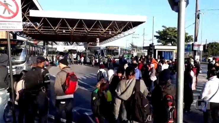 População sofre com mais uma paralisação do transporte urbano em Sorocaba