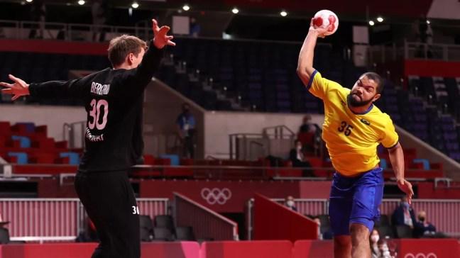 Brasil x Noruega no handebol masculino — Foto: Reuters