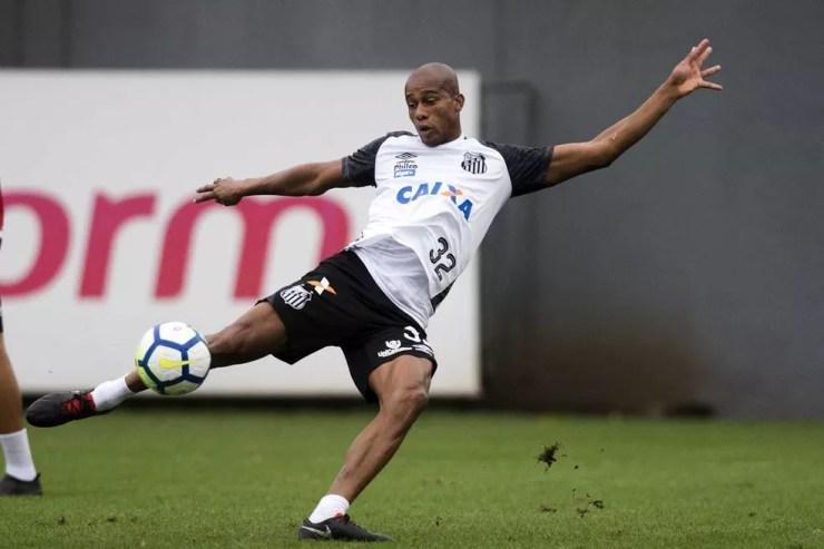 Copete em treino do Santos — Foto:   Foto: Ivan Storti/Santos FC
