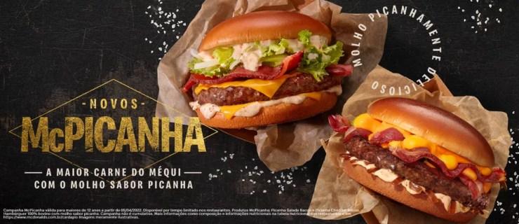 Campanha dos novos McPicanha do McDonald's — Foto: Divulgação/McDonald's