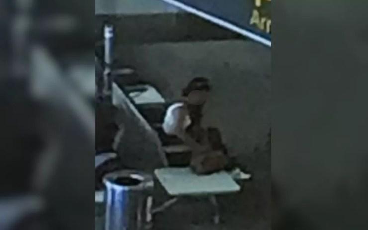 Mulher presa suspeita de fingir sequestro foi filmada em aeroporto (Foto: Divulgação/Polícia Civil)