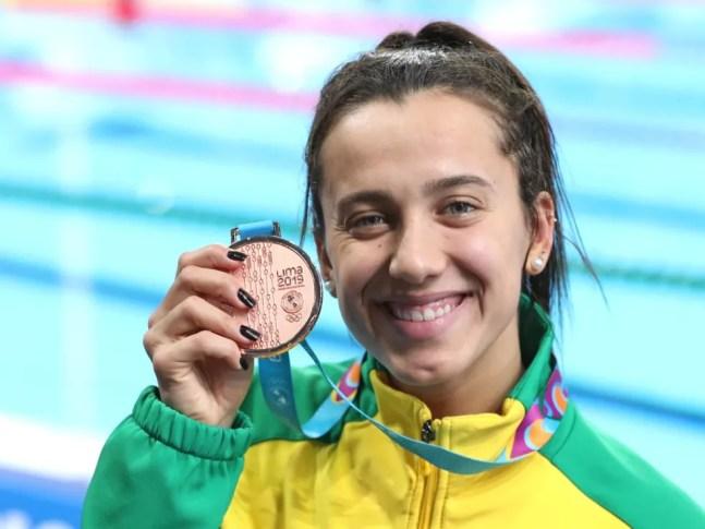 Larissa Oliveira tem oito medalhas em Pan-Americanos e vai buscar a primeira nos Jogos Olímpicos — Foto: Ricardo Bufolin/Panamerica Press
