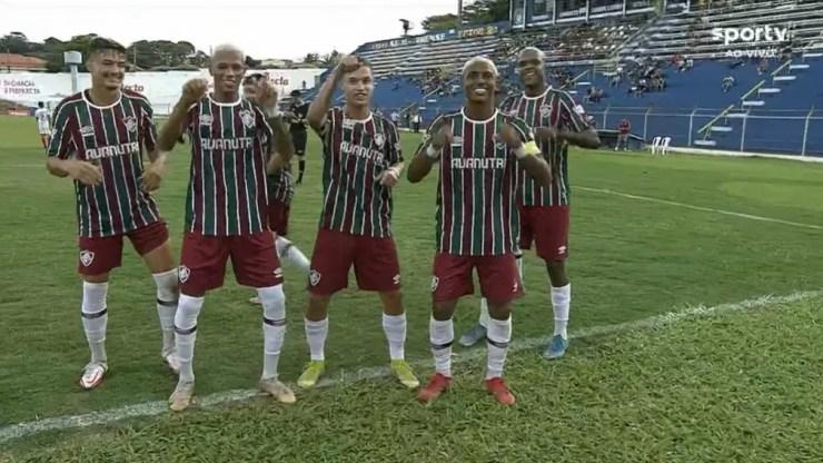 Fluminense já está classificado à segunda fase da Copinha — Foto: Reprodução / SporTV