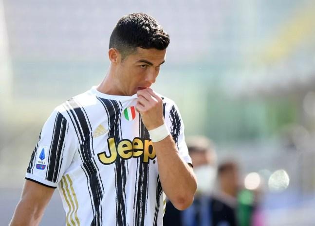 Cristiano Ronaldo durante Fiorentina x Juventus — Foto: REUTERS