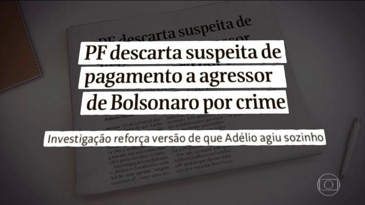 Autor de atentado contra Bolsonaro agiu por conta própria, diz Polícia Federal