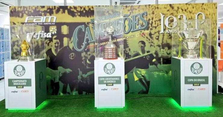 Palmeiras busca espaço adequado para exibir taças e história do clube — Foto: Divulgação