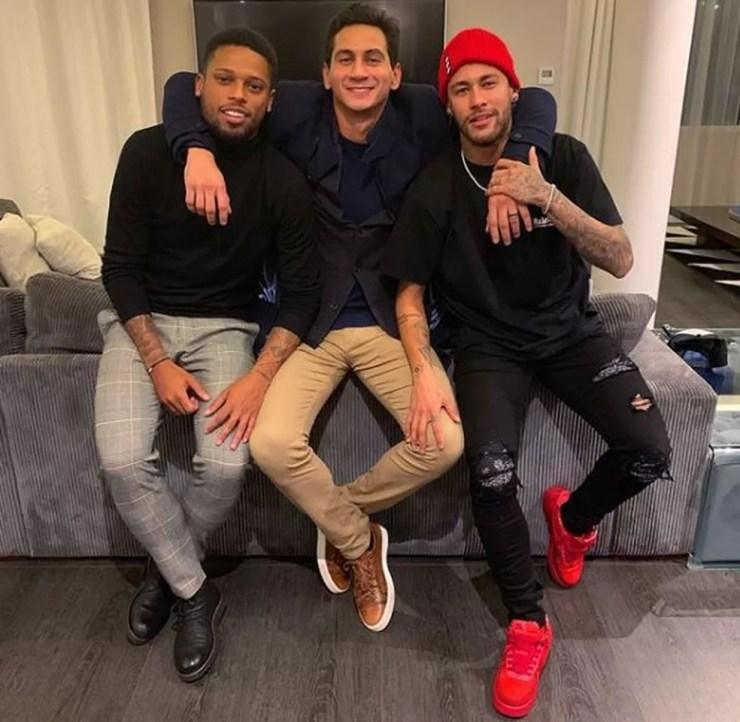 Ganso esteve recentemente com André e Neymar — Foto: Reprodução/Instagram