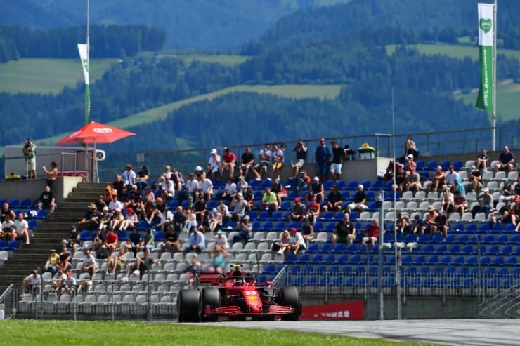 Carlos Sainz, da Ferrari, no GP da Estíria de 2021 — Foto:  Andrea Diodato/NurPhoto via Getty Images