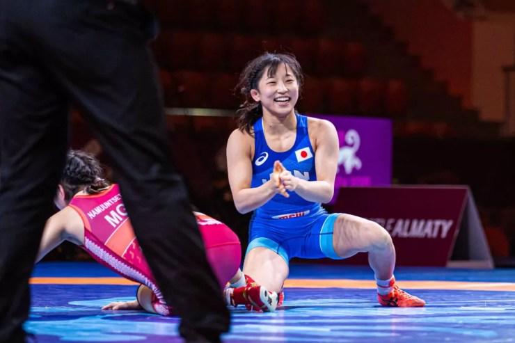 Yui Susaki vai ser porta-bandeira do Japão nas Olimpíadas — Foto: UWW/MB Media/Getty Images