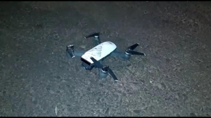Criminosos teriam contado com auxílio de drone para monitorar policiais em Araçatuba (SP) — Foto: Arquivo pessoal