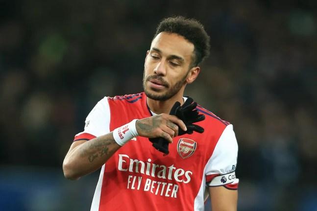 Aubameyang entrou em rota de colisão com o técnico do Arsenal, Mikel Arteta — Foto: Getty Images