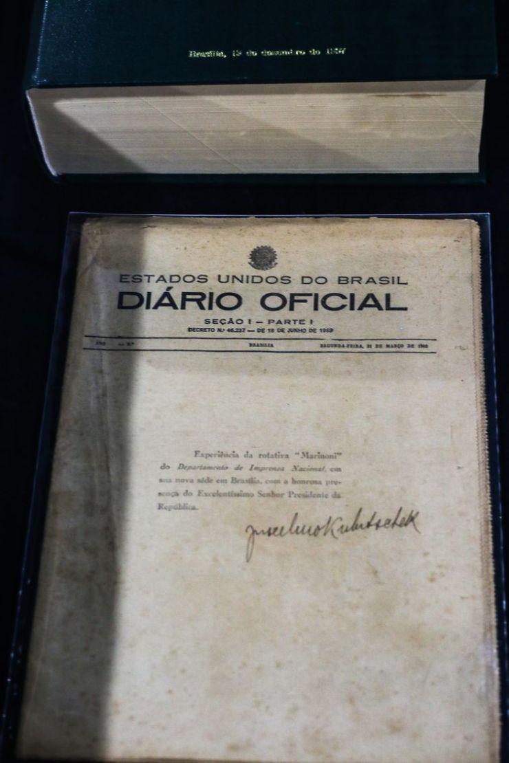 Primeiro Diário Oficial impresso em Brasília