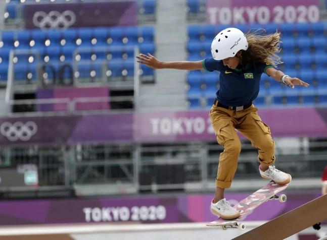 Rayssa Leal Fadinha, skate street, Olimpíadas de Tóquio 2020 — Foto: André Durão