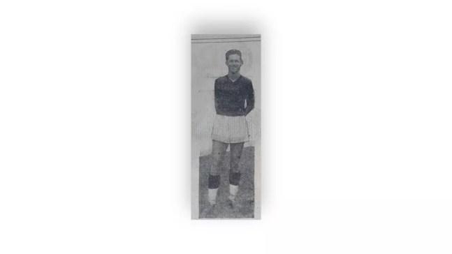 Ademir Menezes quando defendia o time profissional do Sport em 1940 — Foto: Reprodução/Jornal Pequeno