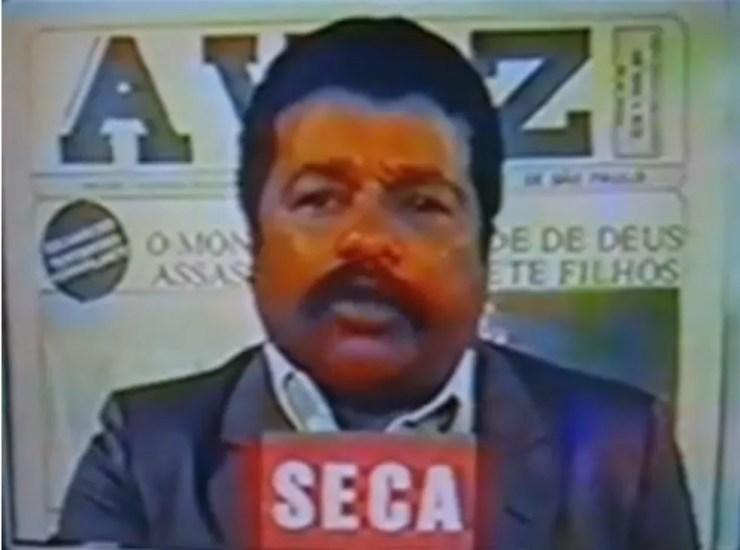 Marronzinho, candidato à Presidência em 1989 pelo extinto PSP — Foto: Reprodução/Youtube