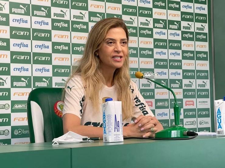Leila Pereira, presidente do Palmeiras — Foto: Thiago Ferri